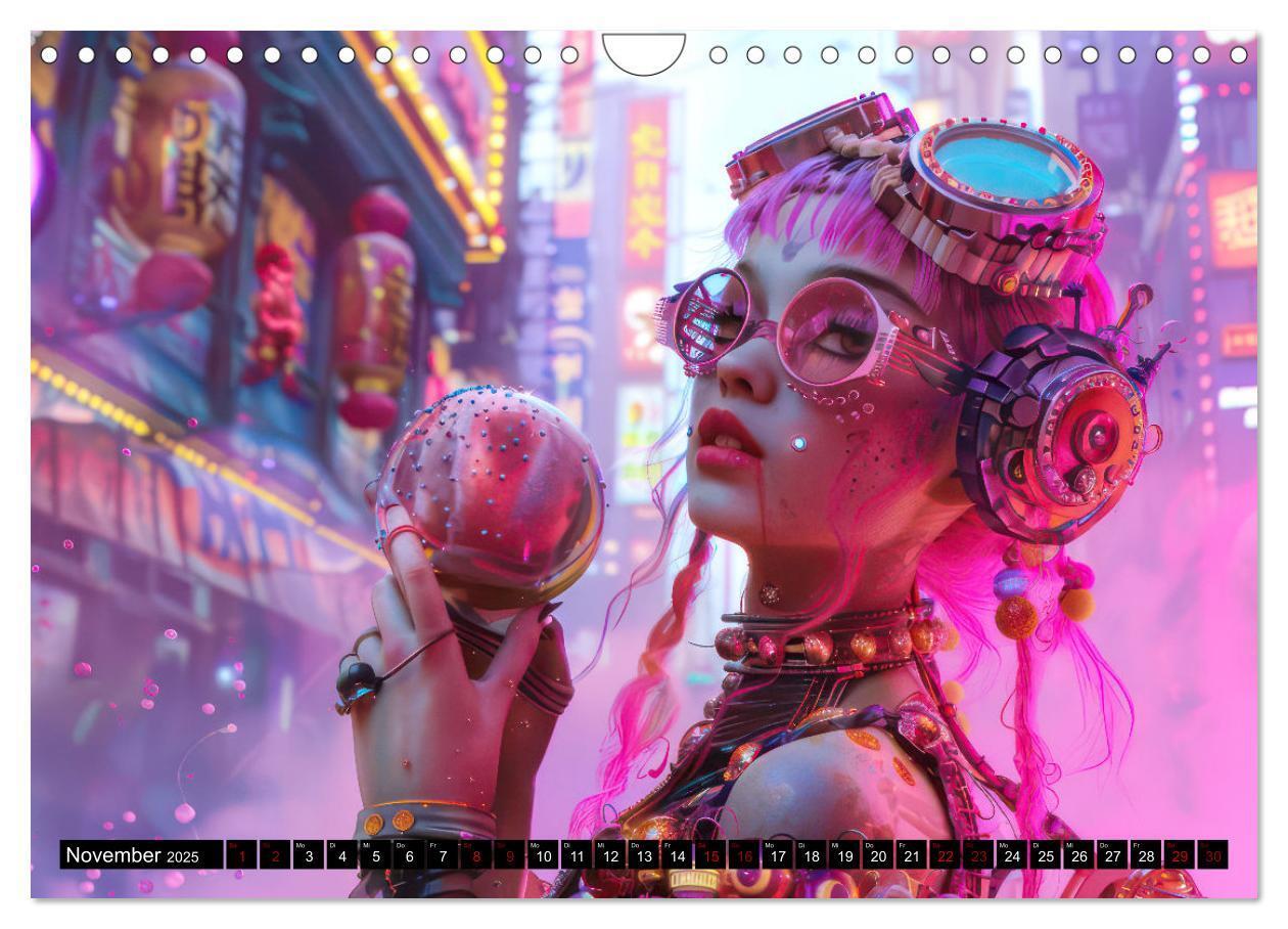 Bild: 9783435819461 | Cyberpunk - Hochtechnisierte Neonwelt (Wandkalender 2025 DIN A4...