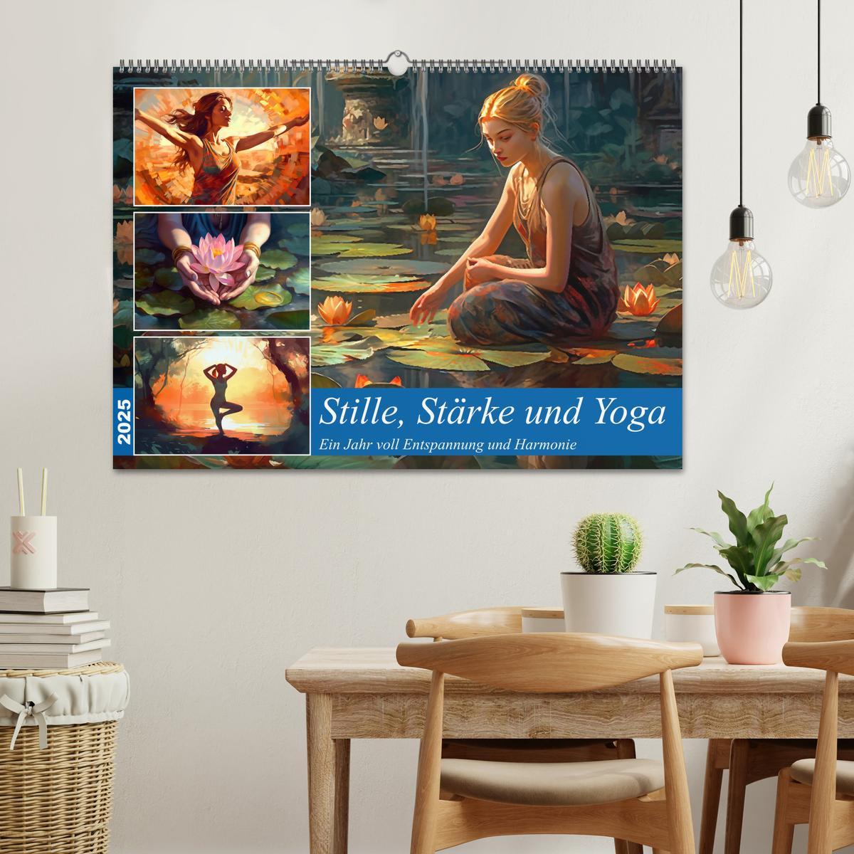 Bild: 9783383904813 | Stille, Stärke und Yoga (Wandkalender 2025 DIN A2 quer), CALVENDO...