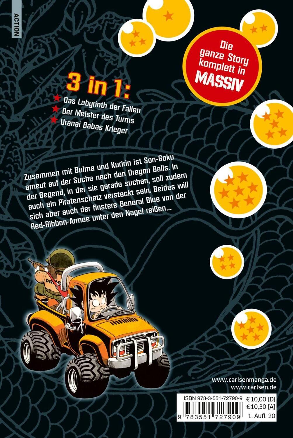 Rückseite: 9783551727909 | Dragon Ball Massiv 3 | Die Originalserie als 3-in-1-Edition! | Buch