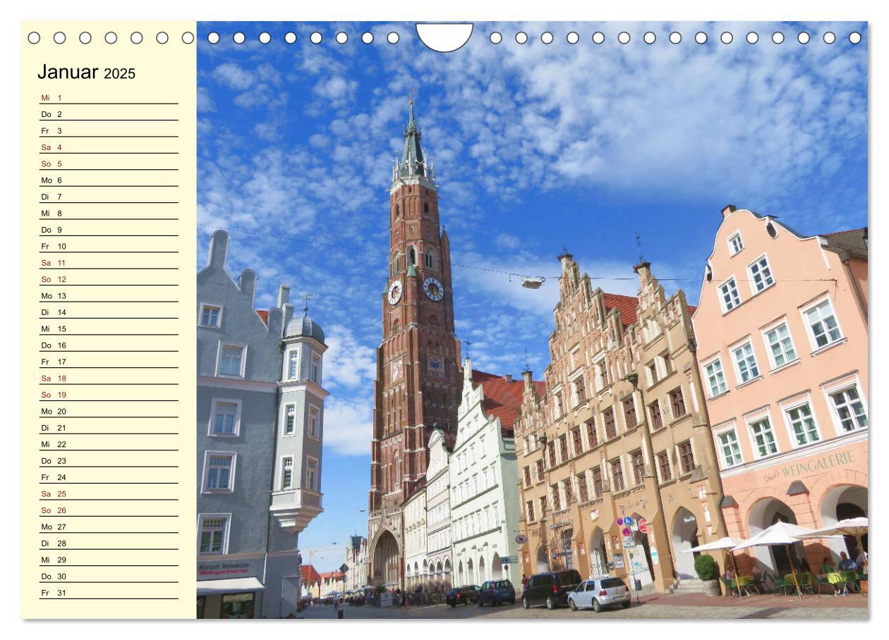 Bild: 9783435211364 | Landshut erleben (Wandkalender 2025 DIN A4 quer), CALVENDO...