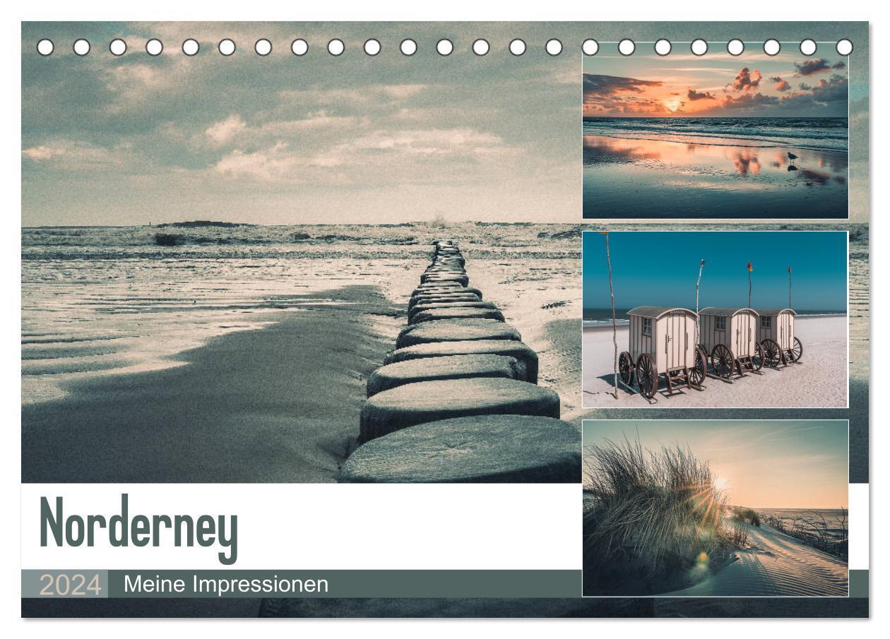 Cover: 9783675750159 | Mein Jahr auf Norderney (Tischkalender 2024 DIN A5 quer), CALVENDO...