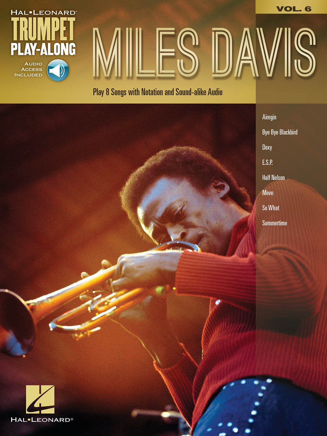 Cover: 888680027315 | Miles Davis | Trumpet Play-Along Volume 6 | Trumpet Play-Along | 2016