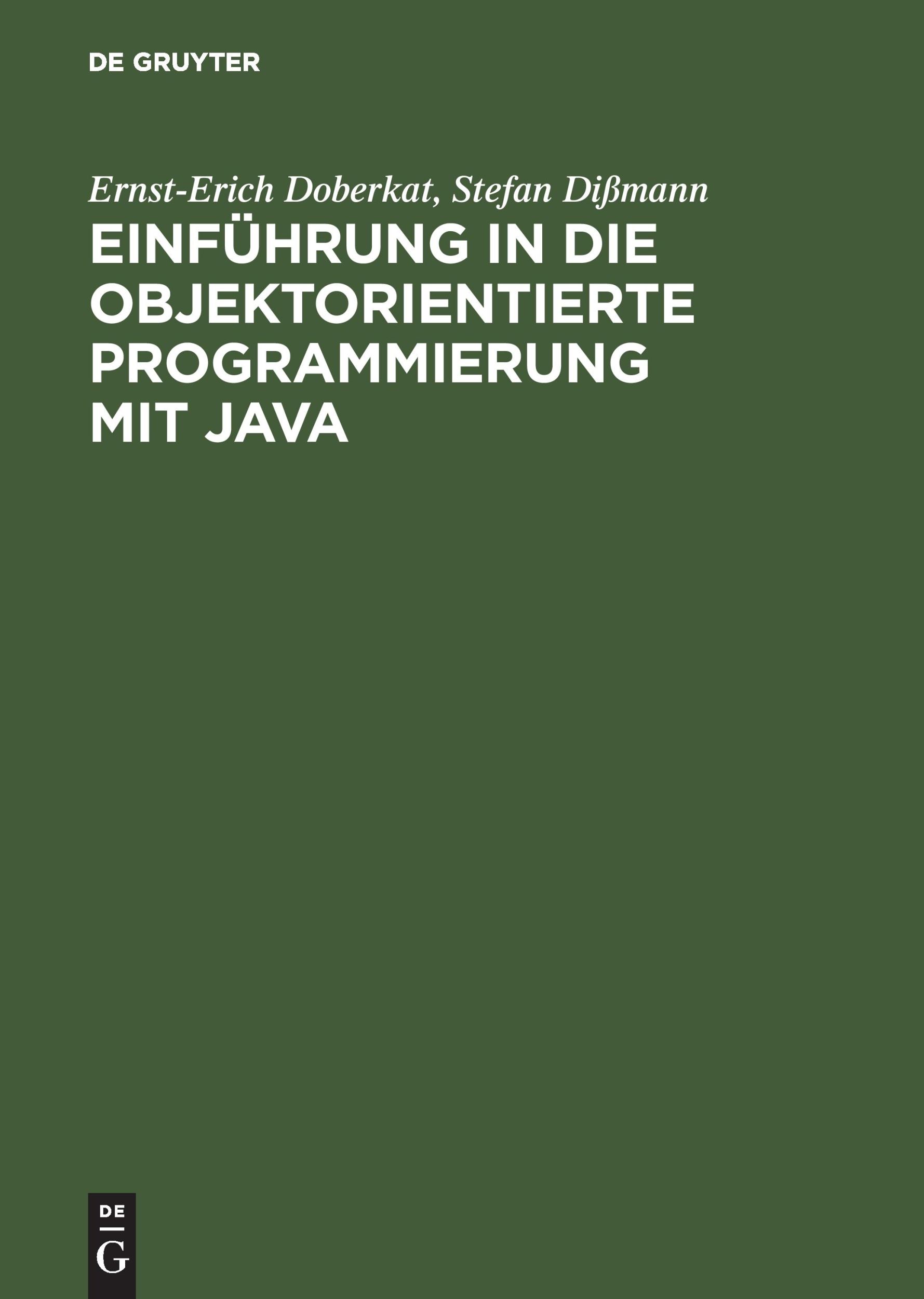 Cover: 9783486253429 | Einführung in die objektorientierte Programmierung mit Java | Buch