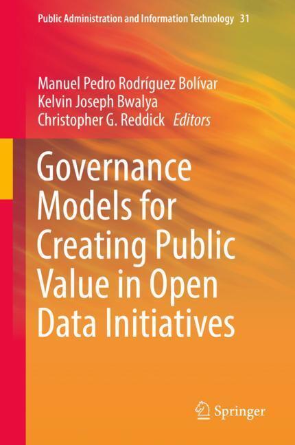 Cover: 9783030144456 | Governance Models for Creating Public Value in Open Data Initiatives