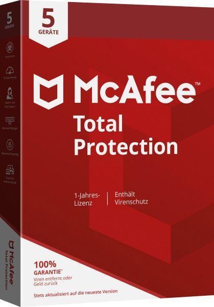 Cover: 731944742038 | McAfee Total Protection 5-Geräte, 1-Jahr (Code in a Box). Für...