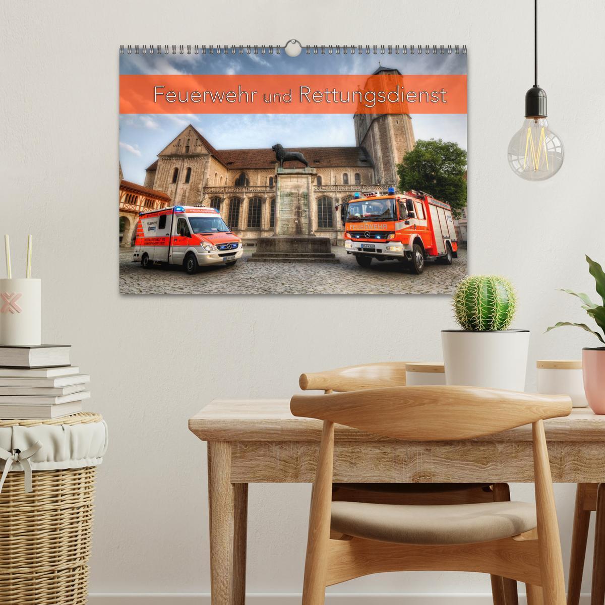 Bild: 9783435422234 | Feuerwehr und Rettungsdienst (Wandkalender 2025 DIN A3 quer),...