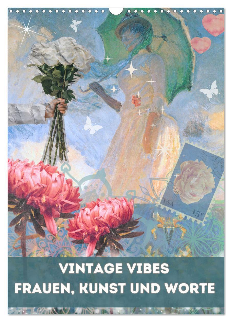 Cover: 9783457231050 | Vintage Vibes ¿ Frauen, Kunst und Worte (Wandkalender 2025 DIN A3...