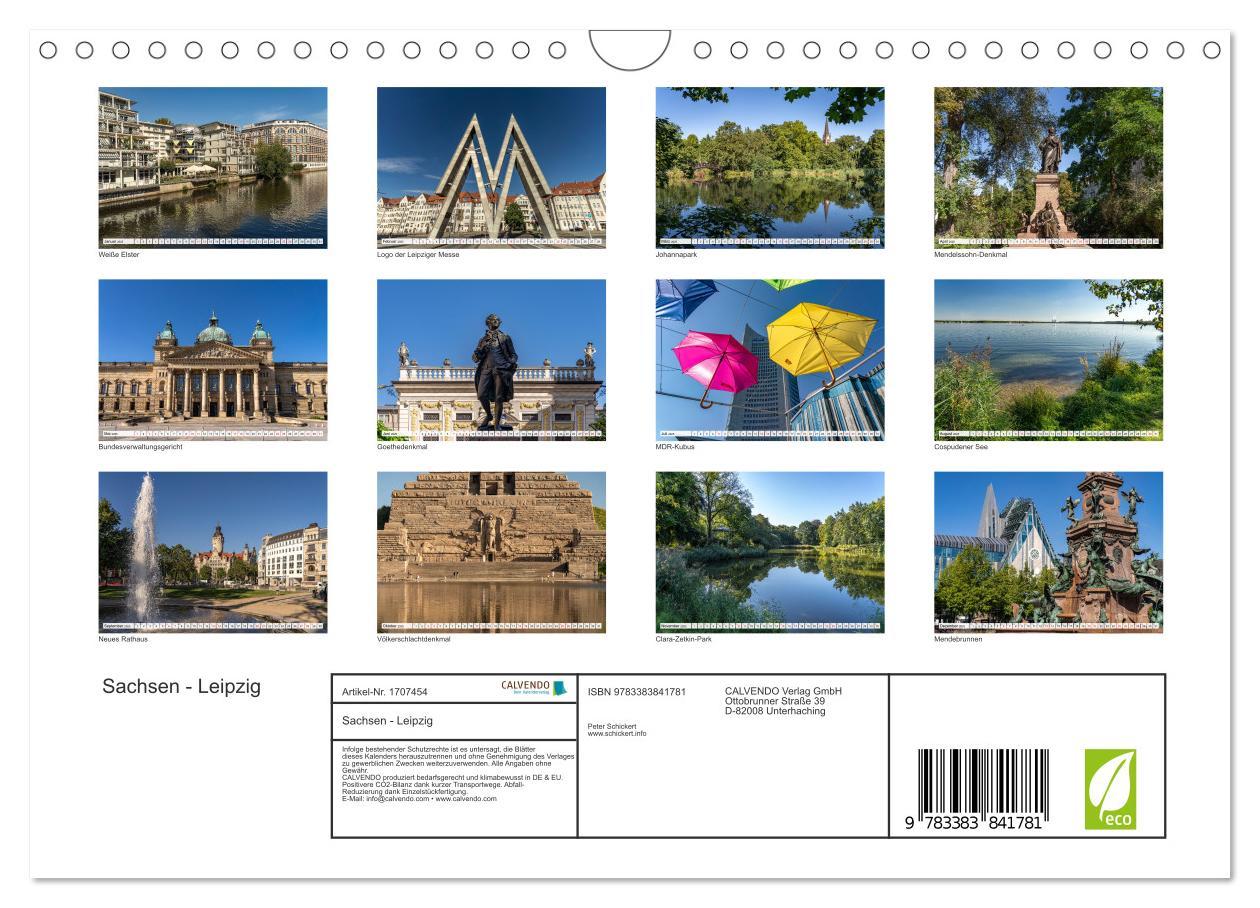 Bild: 9783383841781 | Sachsen - Leipzig (Wandkalender 2025 DIN A4 quer), CALVENDO...