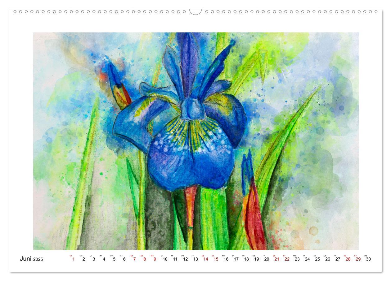 Bild: 9783383977060 | Blüten &amp; Blumen Aquarelle - Farbenfrohe Schönheiten (Wandkalender...