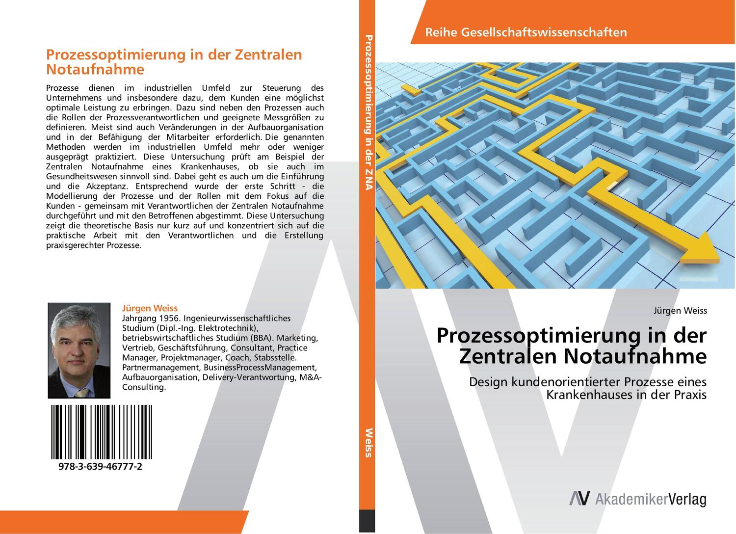 Cover: 9783639467772 | Prozessoptimierung in der Zentralen Notaufnahme | Jürgen Weiss | Buch