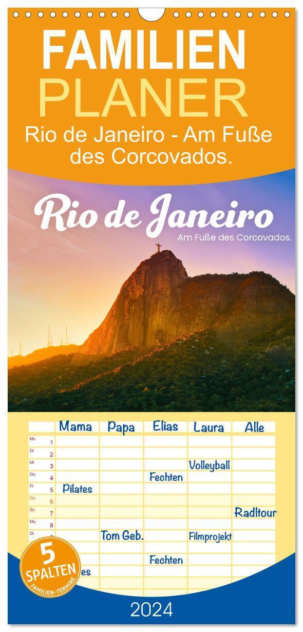 Cover: 9783675717763 | Familienplaner 2024 - Rio de Janeiro - Am Fuße des Corcovados. mit...