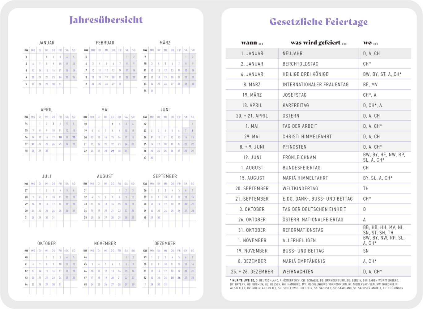 Bild: 4050003955261 | Großer Wochenkalender | Kalender | 112 S. | Deutsch | 2025