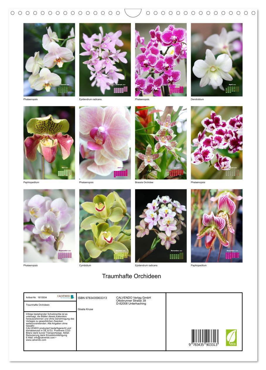 Bild: 9783435903313 | Traumhafte Orchideen (Wandkalender 2025 DIN A3 hoch), CALVENDO...