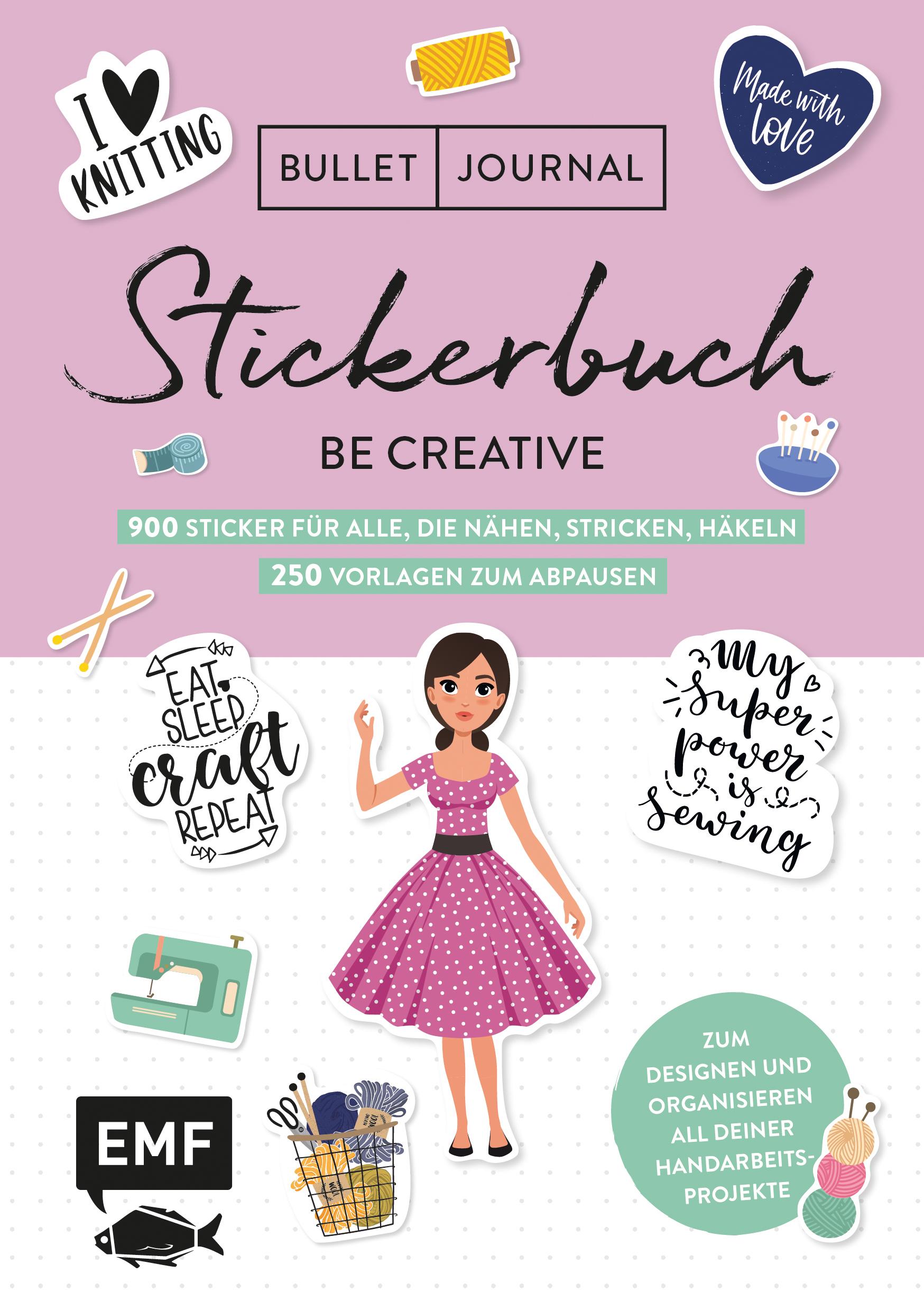 Cover: 9783745901184 | Bullet Journal - Stickerbuch - Be creative | Taschenbuch | 96 S.