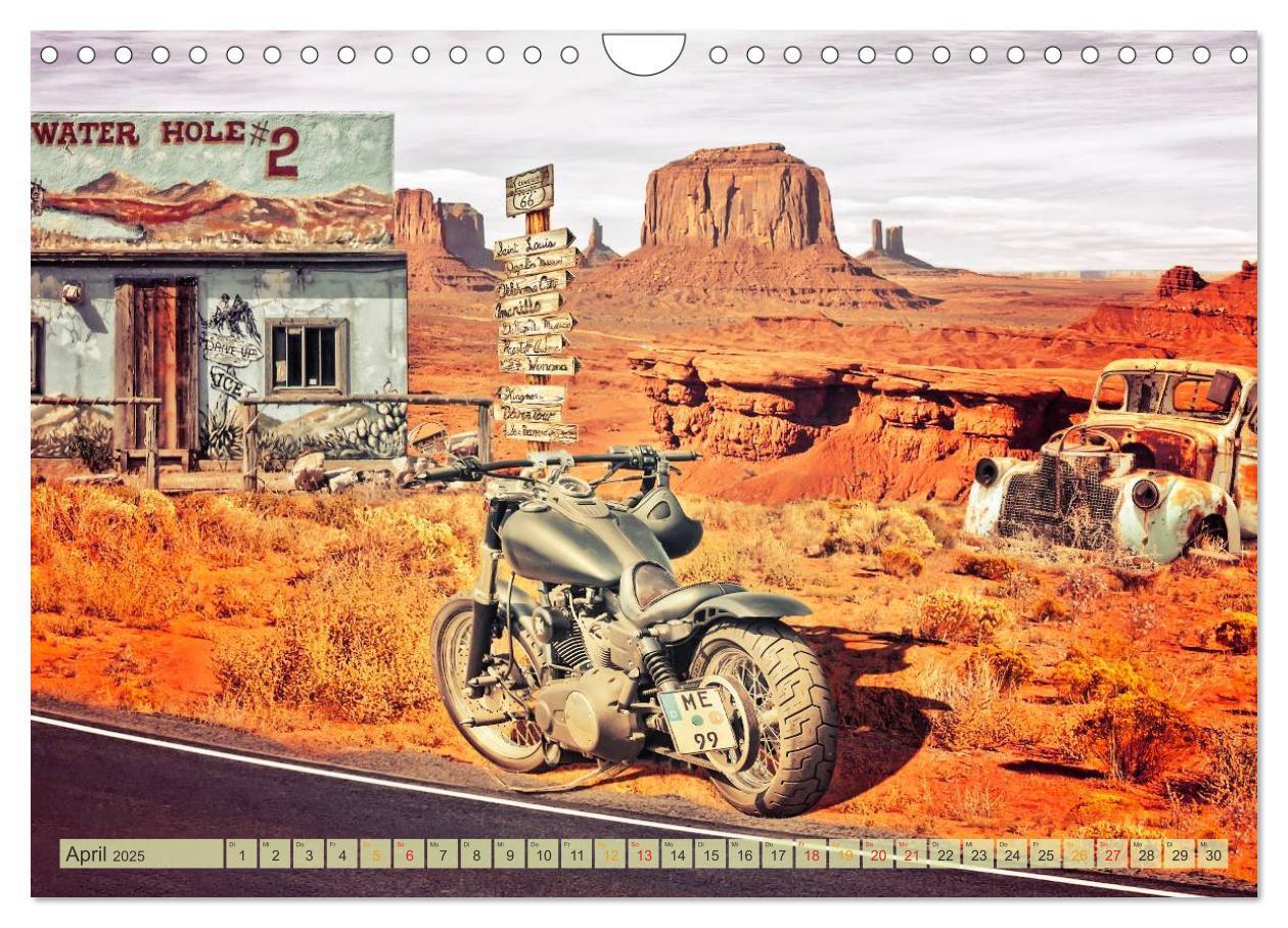 Bild: 9783435480425 | Nostalgie auf 2451 Meilen - Route 66 (Wandkalender 2025 DIN A4...