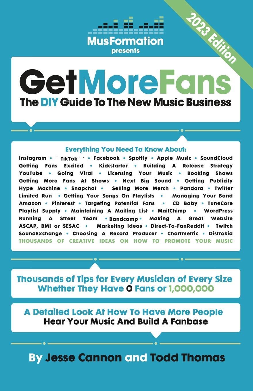 Cover: 9780988561304 | Get More Fans | The DIY Guide to the New Music Business (2023 Edition)