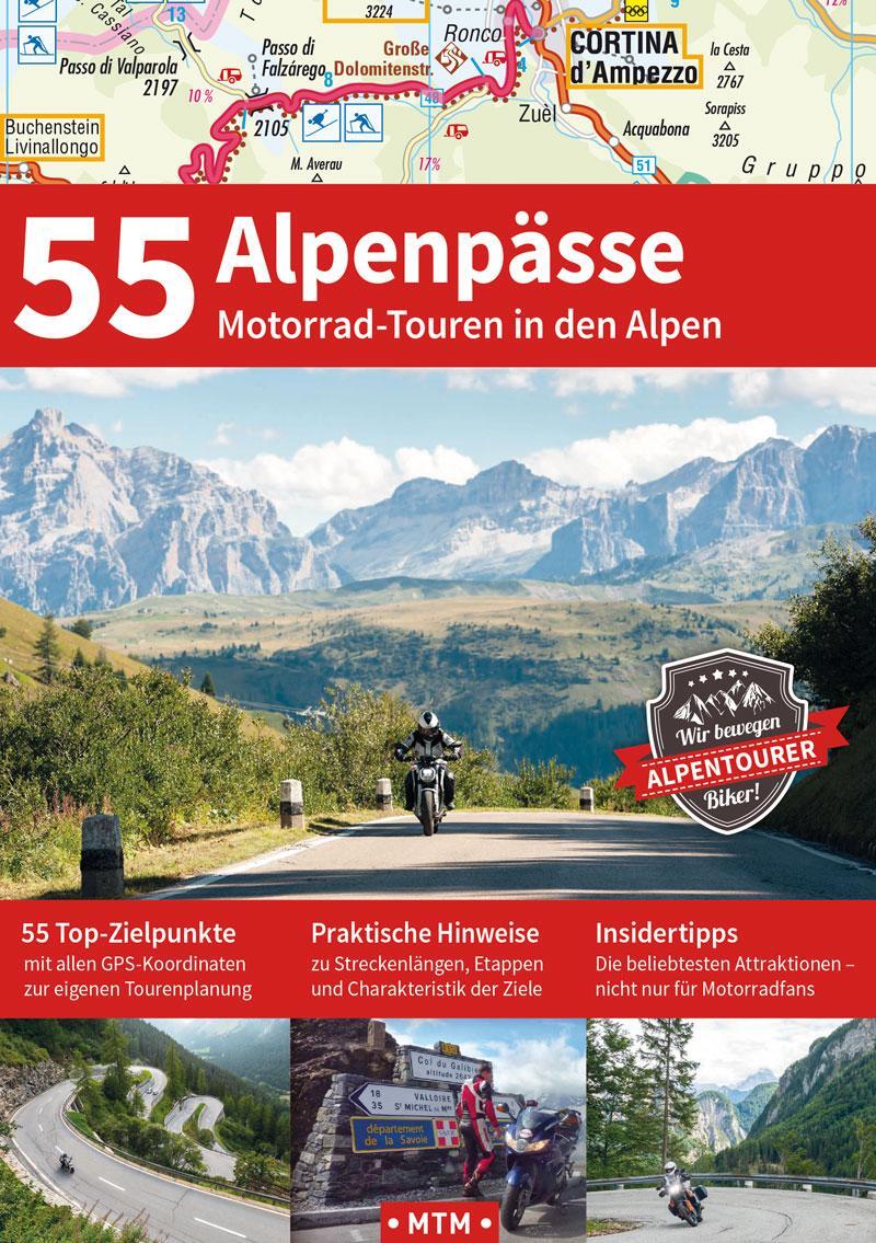 Cover: 9783939997184 | 55 ALPENPÄSSE | Motorrad-Touren in den Alpen | Stephan Fennel | Buch