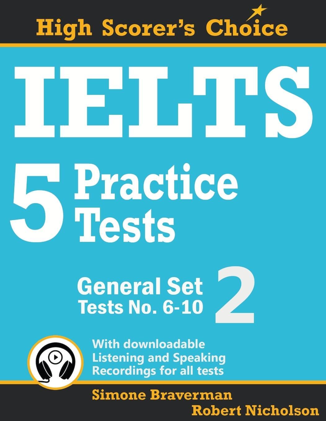 Cover: 9780648000013 | IELTS 5 Practice Tests, General Set 2 | Tests No. 6-10 | Nicholson