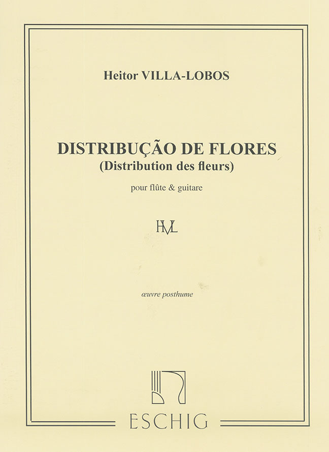 Cover: 9790045029319 | Distribuicao de flores pour flûte et guitare partition | Villa-Lobos