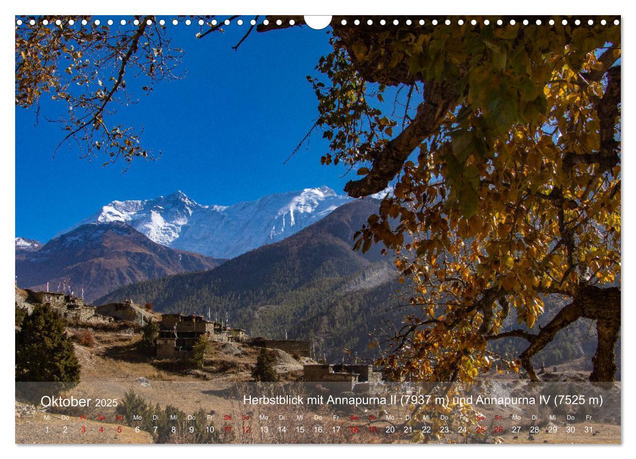 Bild: 9783435149346 | NEPAL - rund um die Annapurna (Wandkalender 2025 DIN A3 quer),...