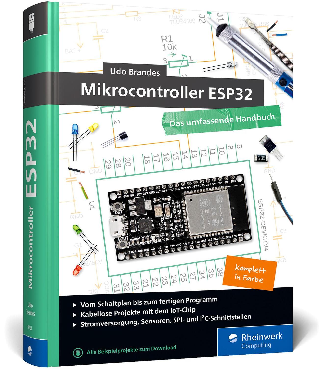 Cover: 9783836291248 | Mikrocontroller ESP32 | Udo Brandes | Buch | Rheinwerk Computing