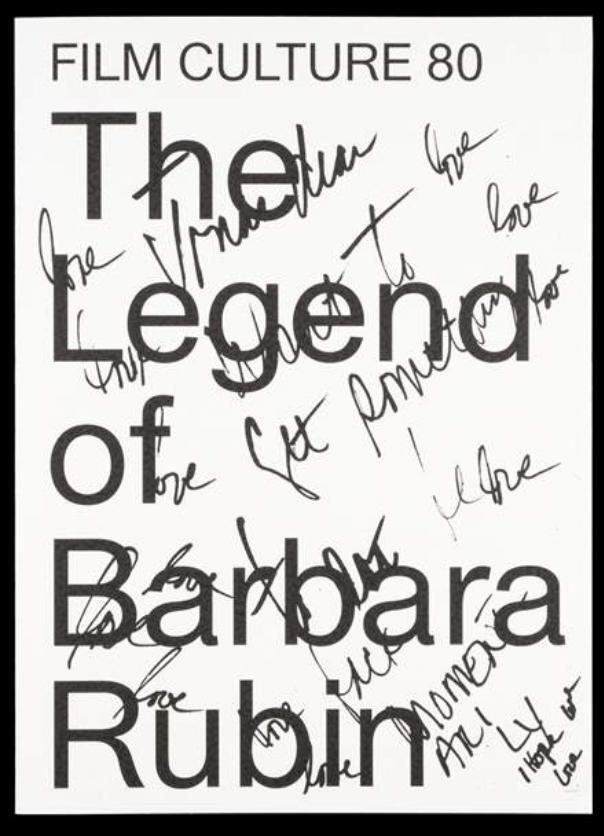Cover: 9783959052023 | The Legend of Barbara Rubin - Film Culture 80 | Barbara Rubin | Buch