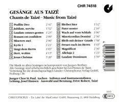 Bild: 4010072745187 | Taize: Gesänge | Aachen/Hansen Chor St. Paul | Audio-CD | Deutsch