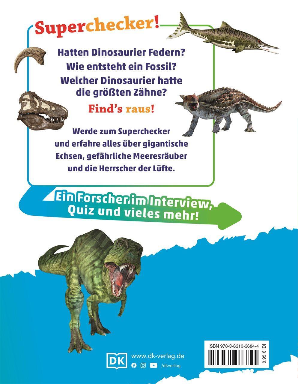 Rückseite: 9783831036844 | Superchecker! Dinosaurier | Andrea Mills | Taschenbuch | Superchecker!