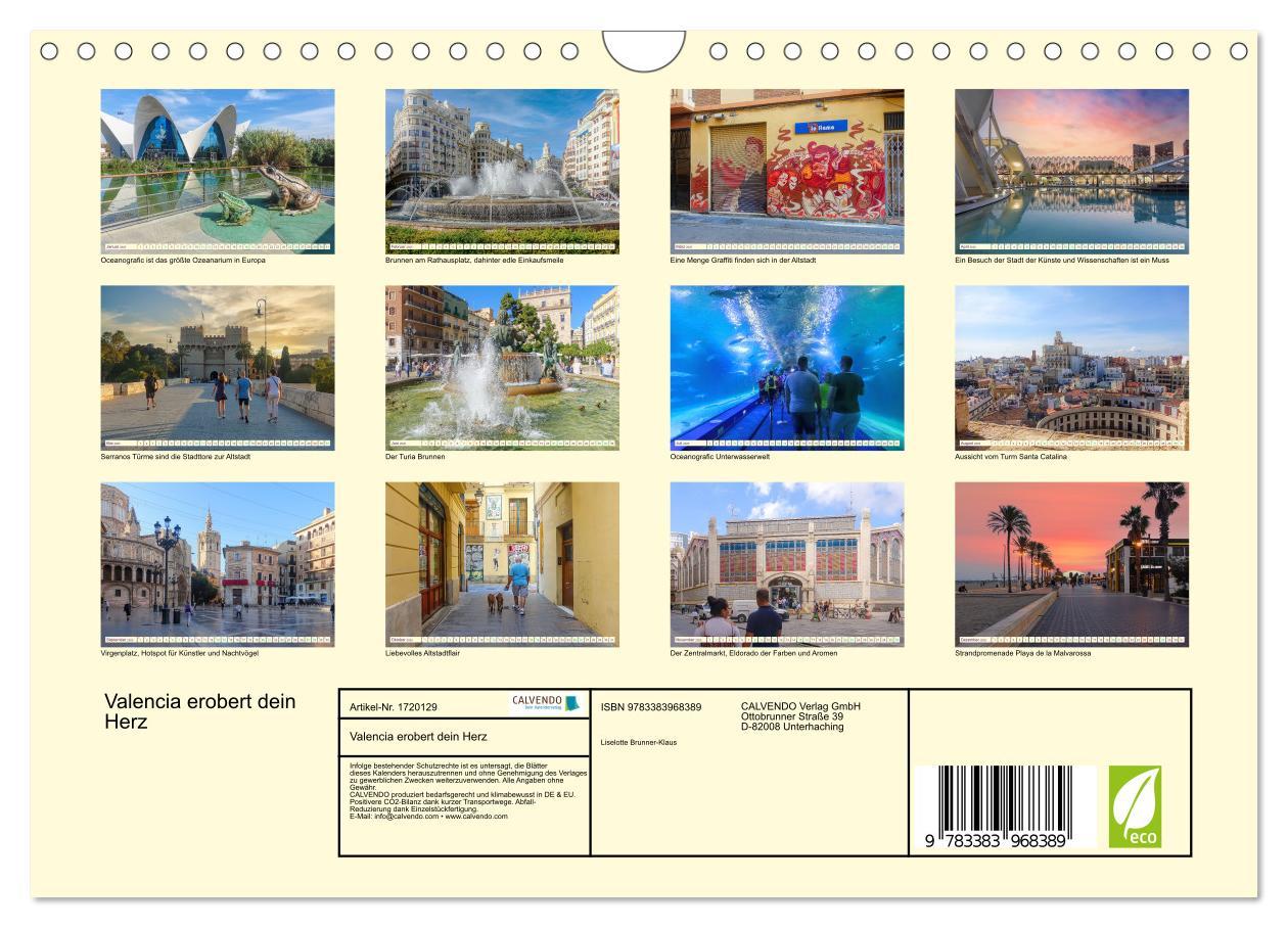 Bild: 9783383968389 | Valencia erobert dein Herz (Wandkalender 2025 DIN A4 quer),...