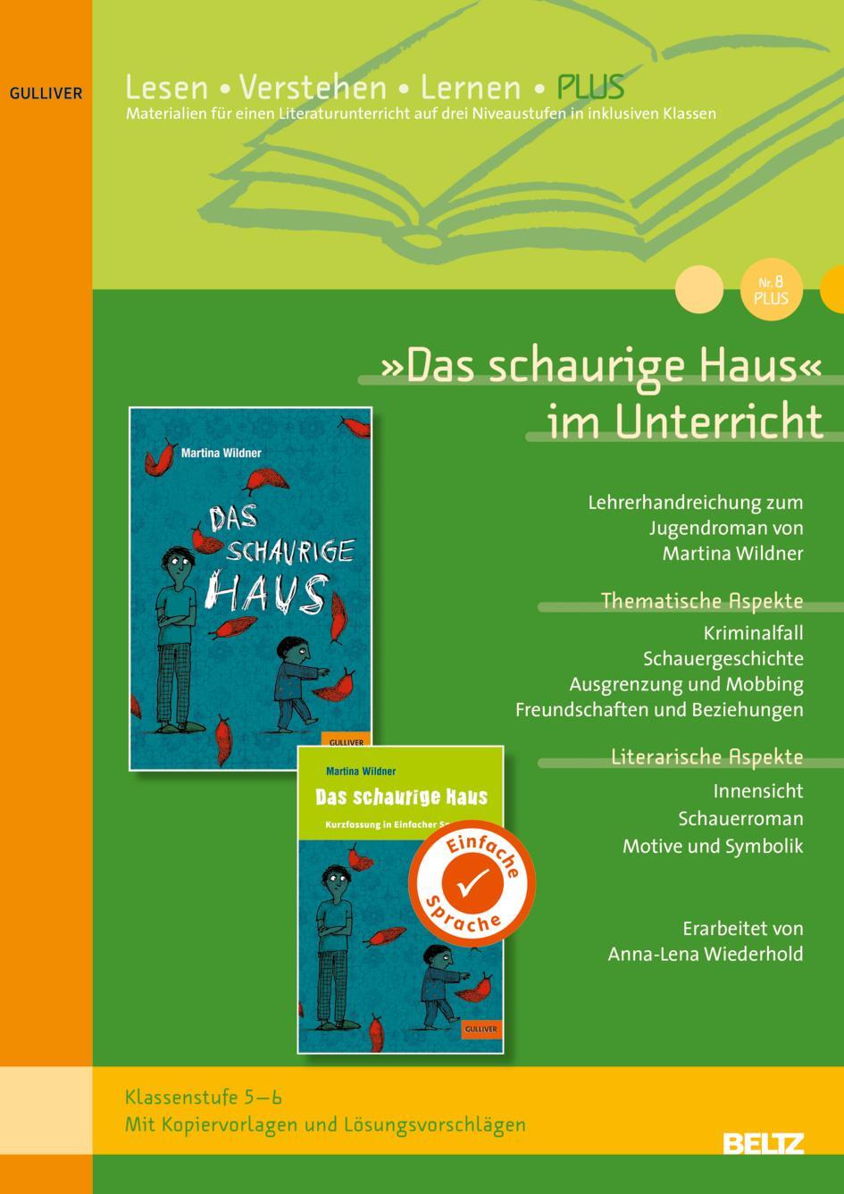Cover: 9783407823960 | »Das schaurige Haus« im Unterricht PLUS | Anna-Lena Wiederhold | 48 S.