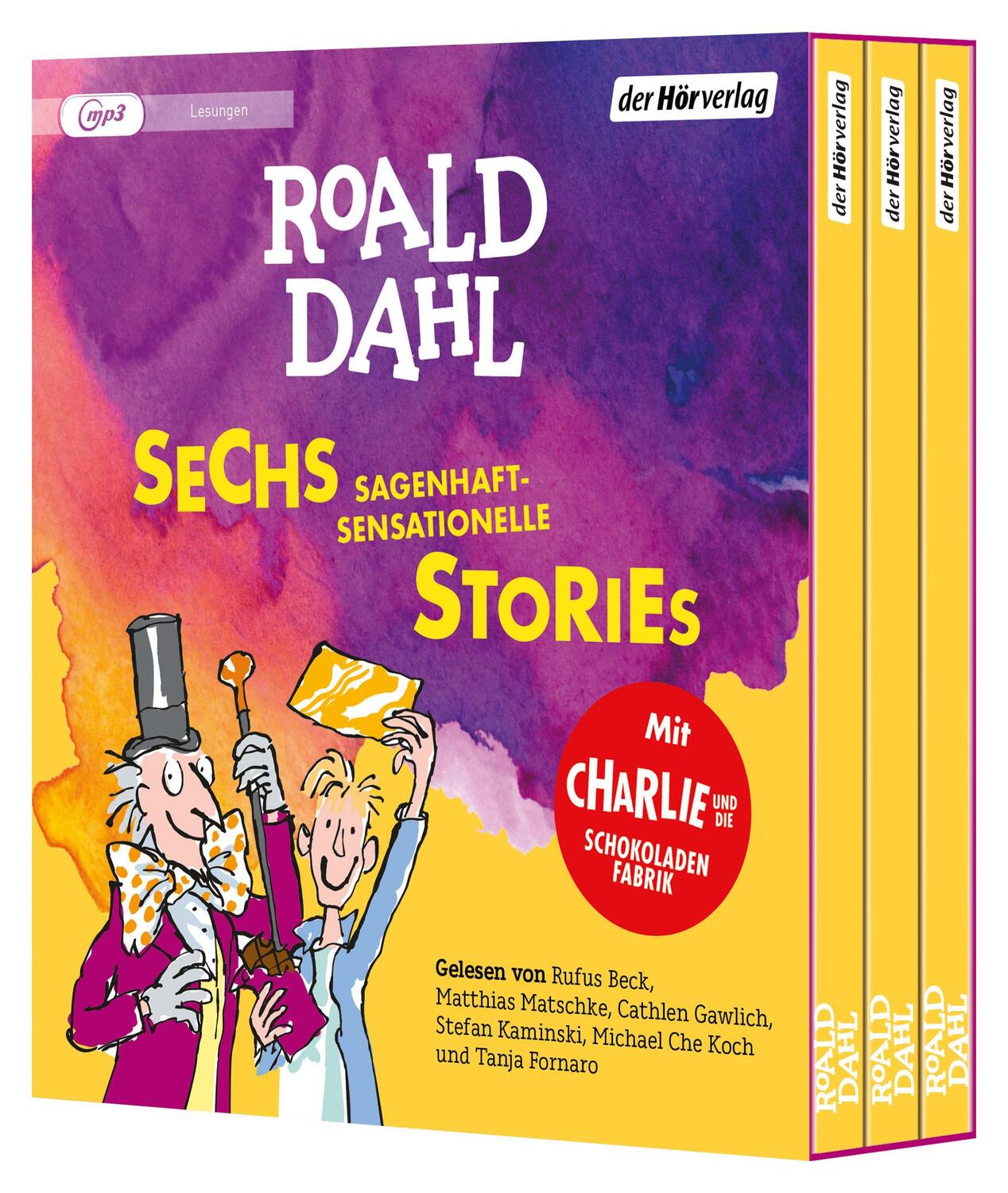 Cover: 9783844550412 | Sechs sagenhaft-sensationelle Stories | Roald Dahl | MP3 | 3 Audio-CDs