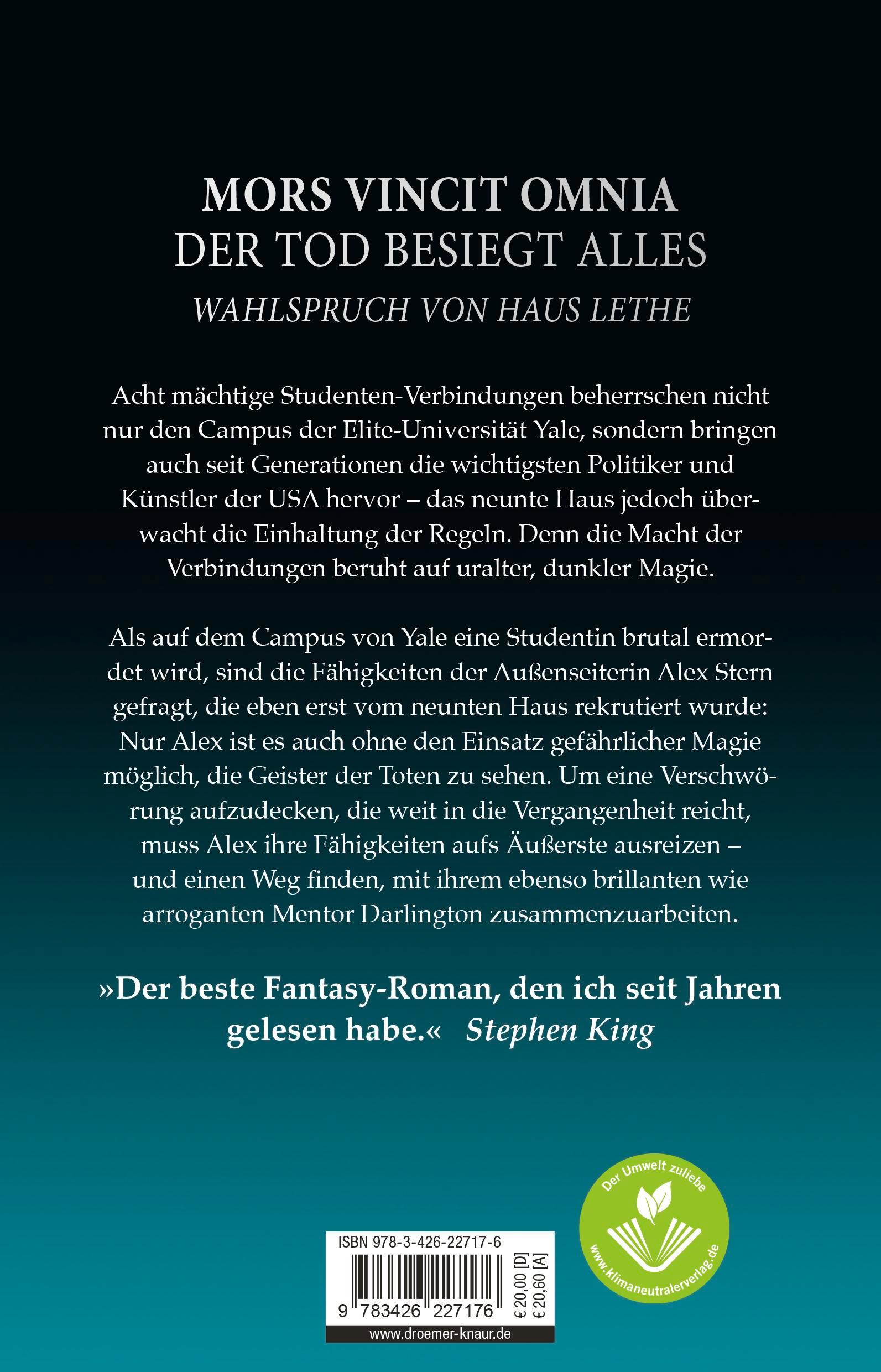 Rückseite: 9783426227176 | Das neunte Haus | Leigh Bardugo | Taschenbuch | 528 S. | Deutsch