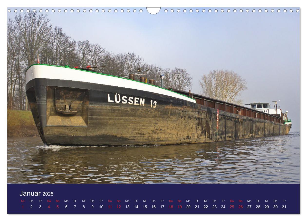 Bild: 9783457160541 | Binnenschiffe im Norden (Wandkalender 2025 DIN A3 quer), CALVENDO...