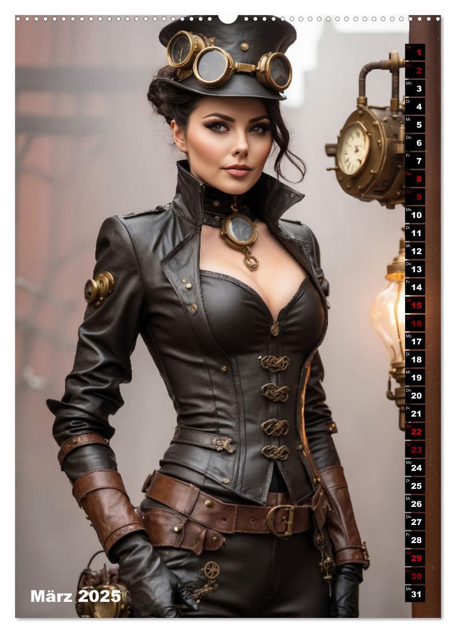 Bild: 9783435845668 | Steampunk Divas (hochwertiger Premium Wandkalender 2025 DIN A2...