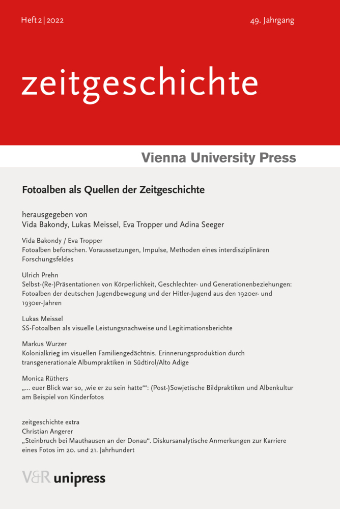Cover: 9783847114116 | Fotoalben als Quellen der Zeitgeschichte | Vida Bakondy (u. a.) | Buch
