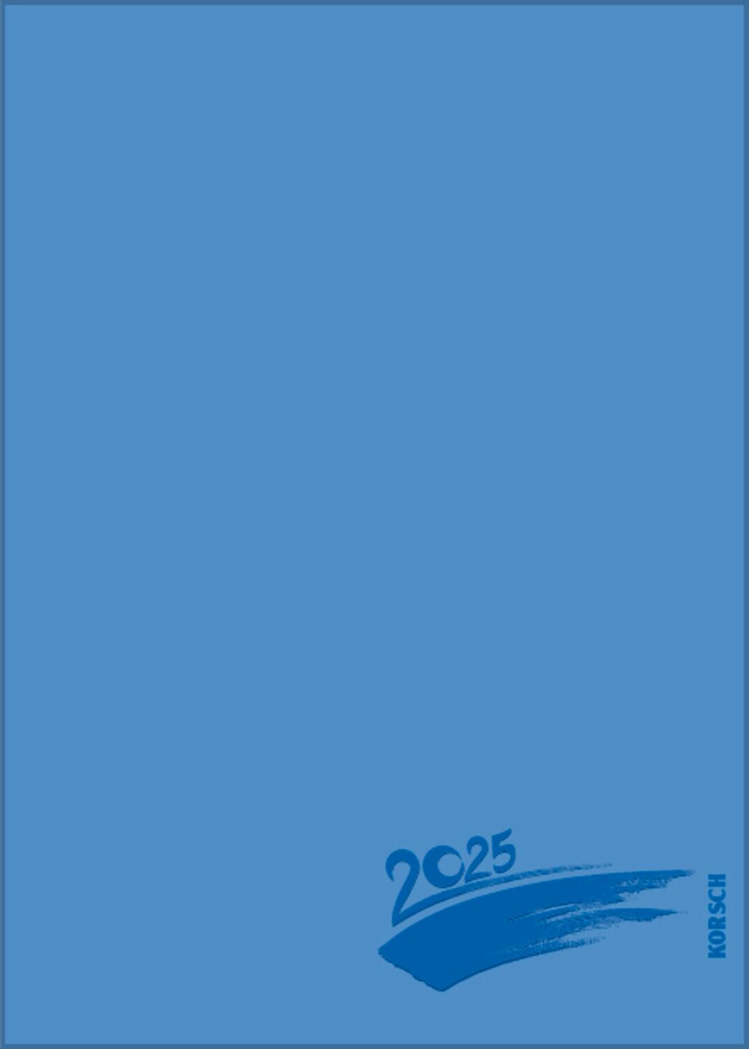 Cover: 9783731879770 | Foto-Malen-Basteln Bastelkalender A5 blau 2025 | Verlag Korsch | 14 S.