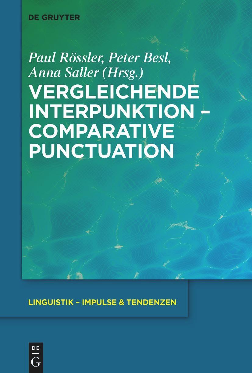 Cover: 9783110755008 | Vergleichende Interpunktion - Comparative Punctuation | Buch | XXXI