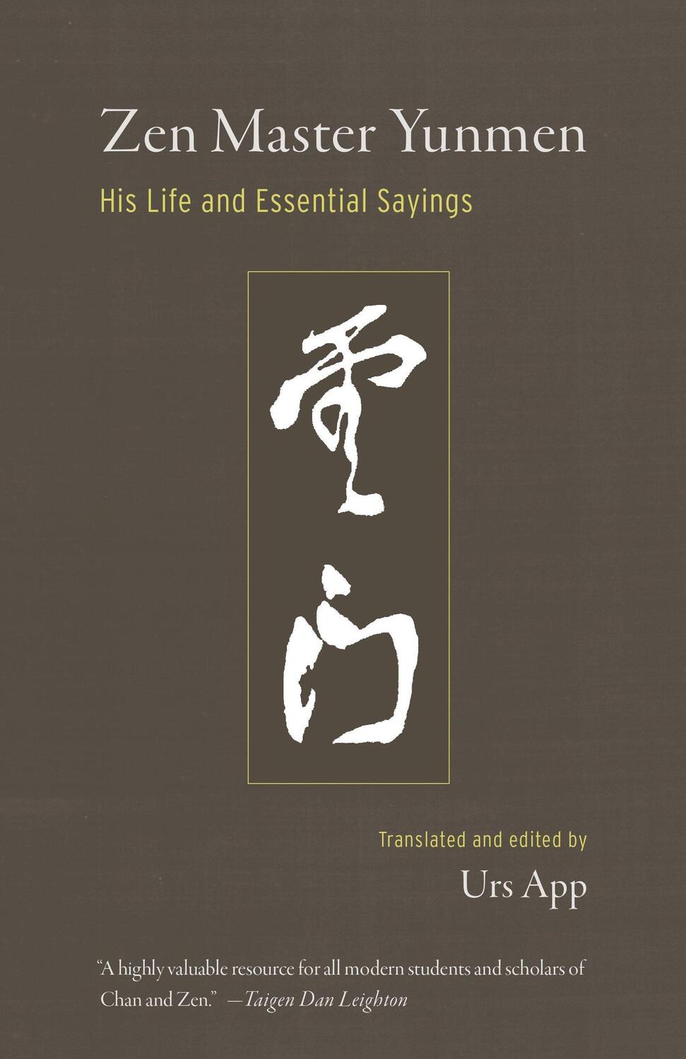 Cover: 9781611805598 | Zen Master Yunmen: His Life and Essential Sayings | Urs App | Buch
