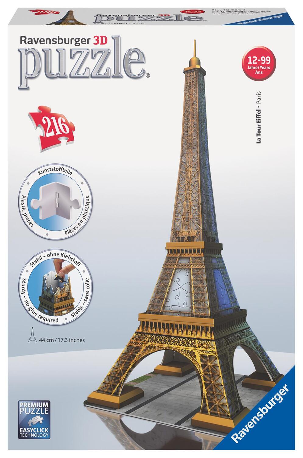 Cover: 4005556125562 | Eiffelturm. 3D Puzzle (216 Teile) | Spiel | Deutsch | 2011