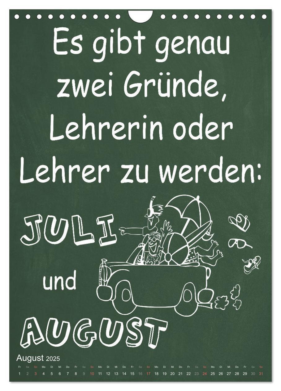 Bild: 9783435903252 | Coole Lehrersprüche (Wandkalender 2025 DIN A4 hoch), CALVENDO...