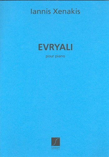 Cover: 9790048023284 | Evryali, Pour Piano | Iannis Xenakis | Partitur | 1989