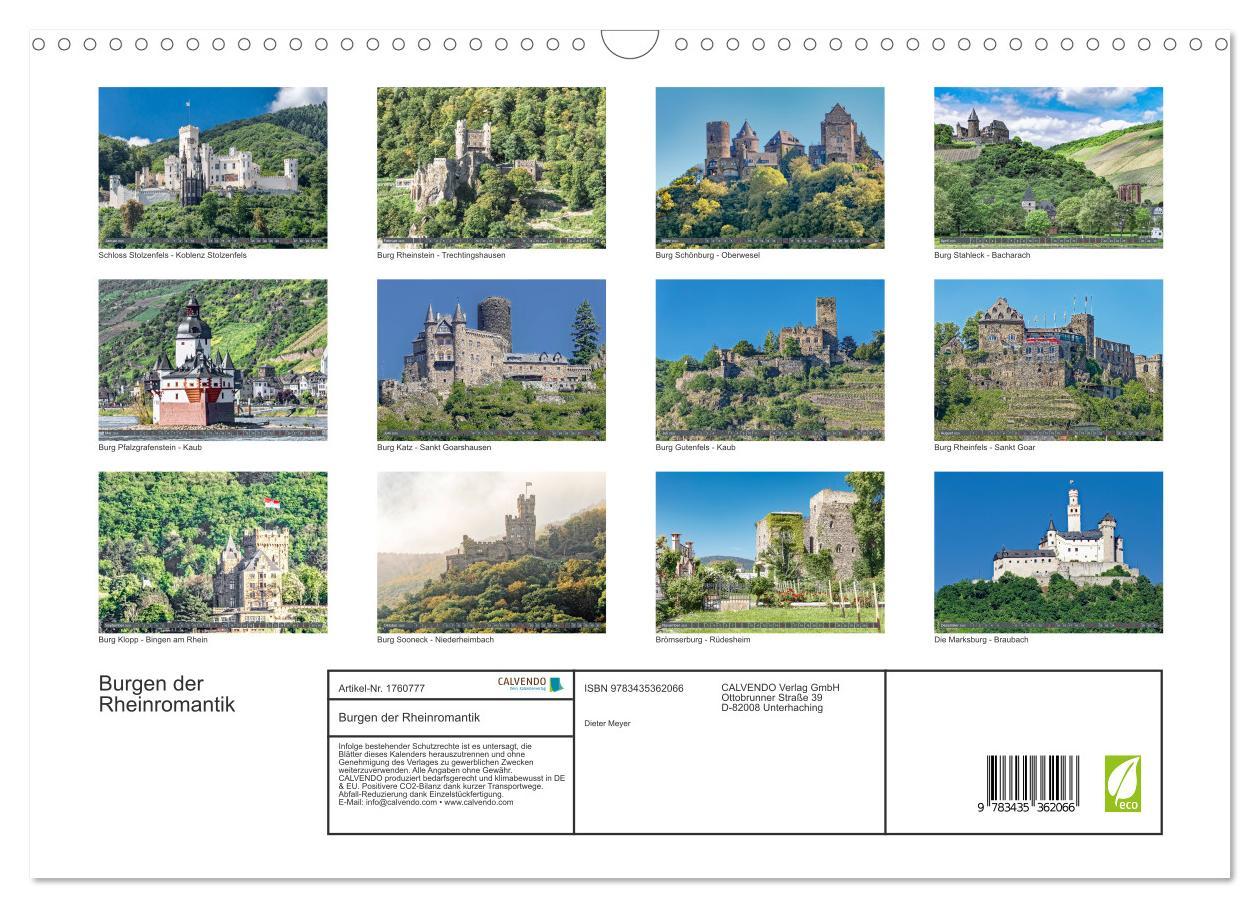 Bild: 9783435362066 | Burgen der Rheinromantik (Wandkalender 2025 DIN A3 quer), CALVENDO...