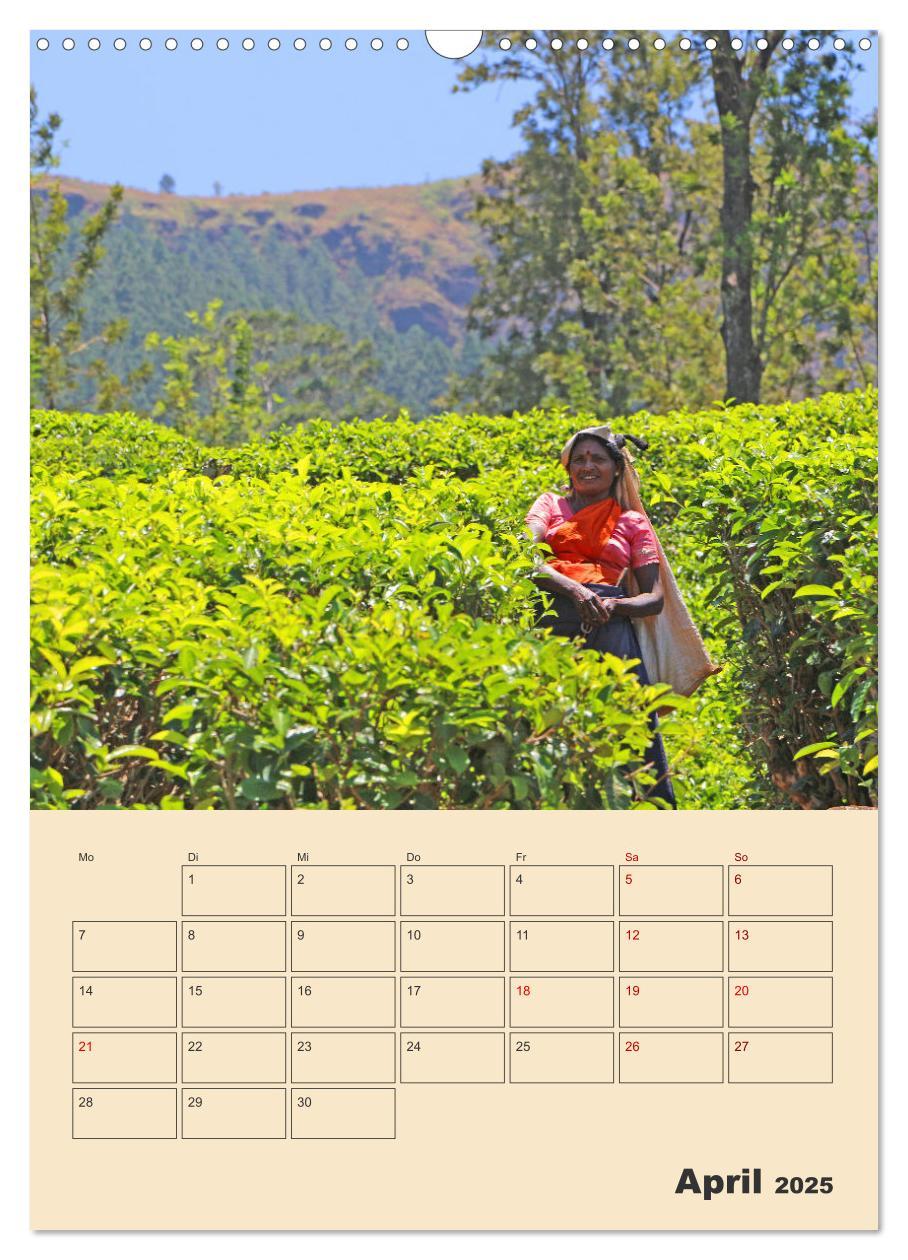 Bild: 9783435884612 | Sri Lanka - Terminplaner (Wandkalender 2025 DIN A3 hoch), CALVENDO...