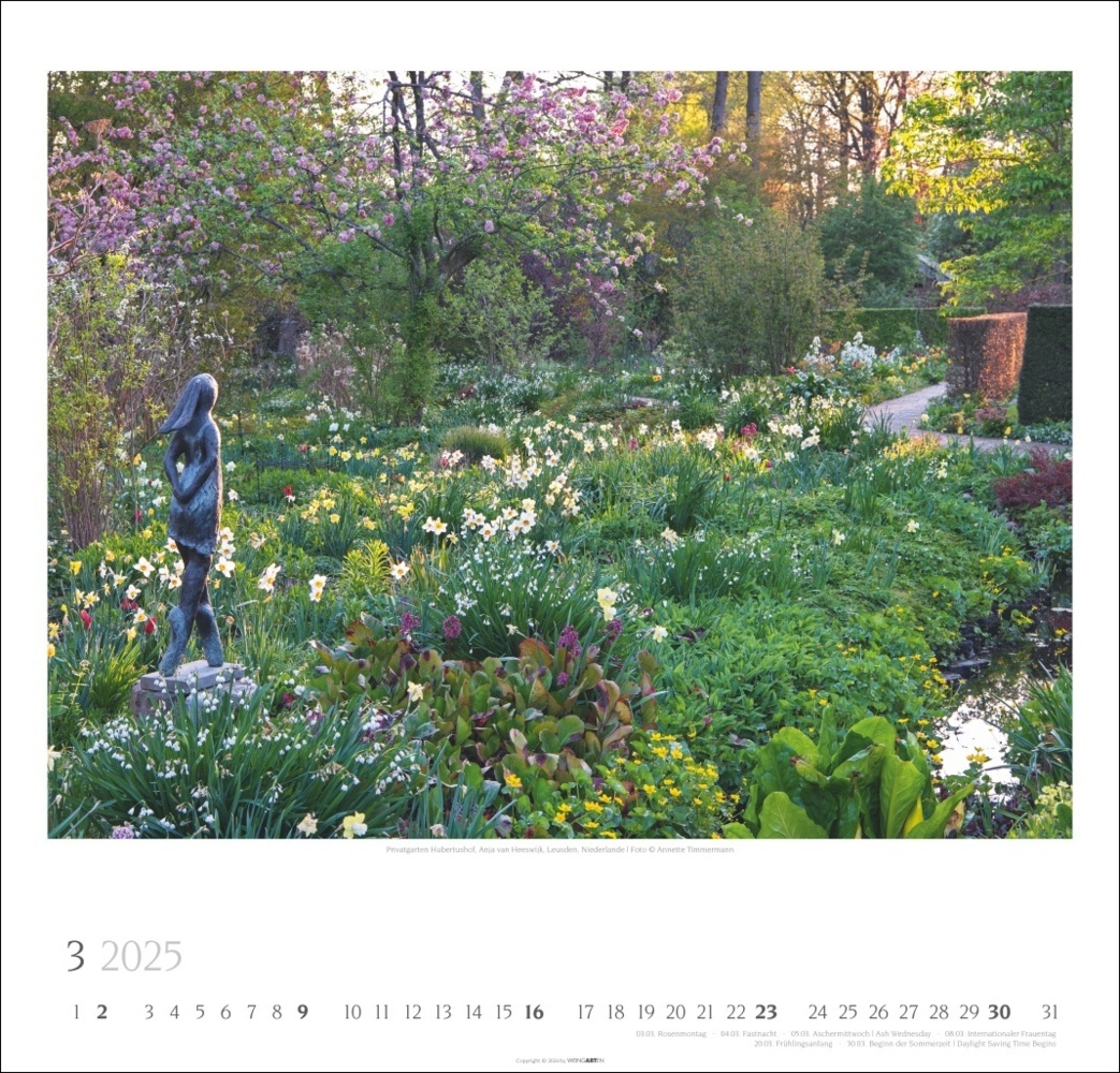 Bild: 9783839900307 | Gartenträume Kalender 2025 | Annette Timmermann | Kalender | 14 S.