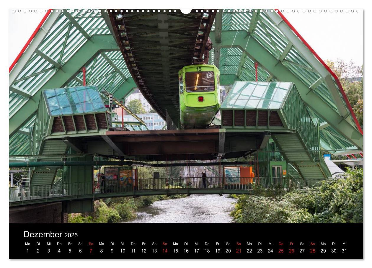 Bild: 9783435526864 | Die Wuppertaler Schwebebahn (Wandkalender 2025 DIN A2 quer),...