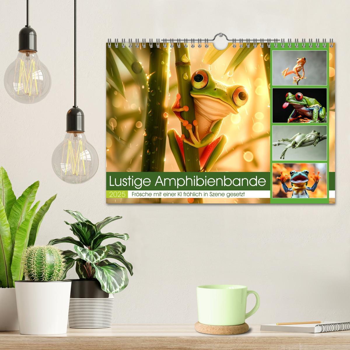 Bild: 9783383833182 | Lustige Amphibienbande (Wandkalender 2025 DIN A4 quer), CALVENDO...