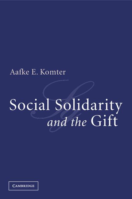 Cover: 9780521600842 | Social Solidarity and the Gift | Aafke E. Komter | Taschenbuch | 2015