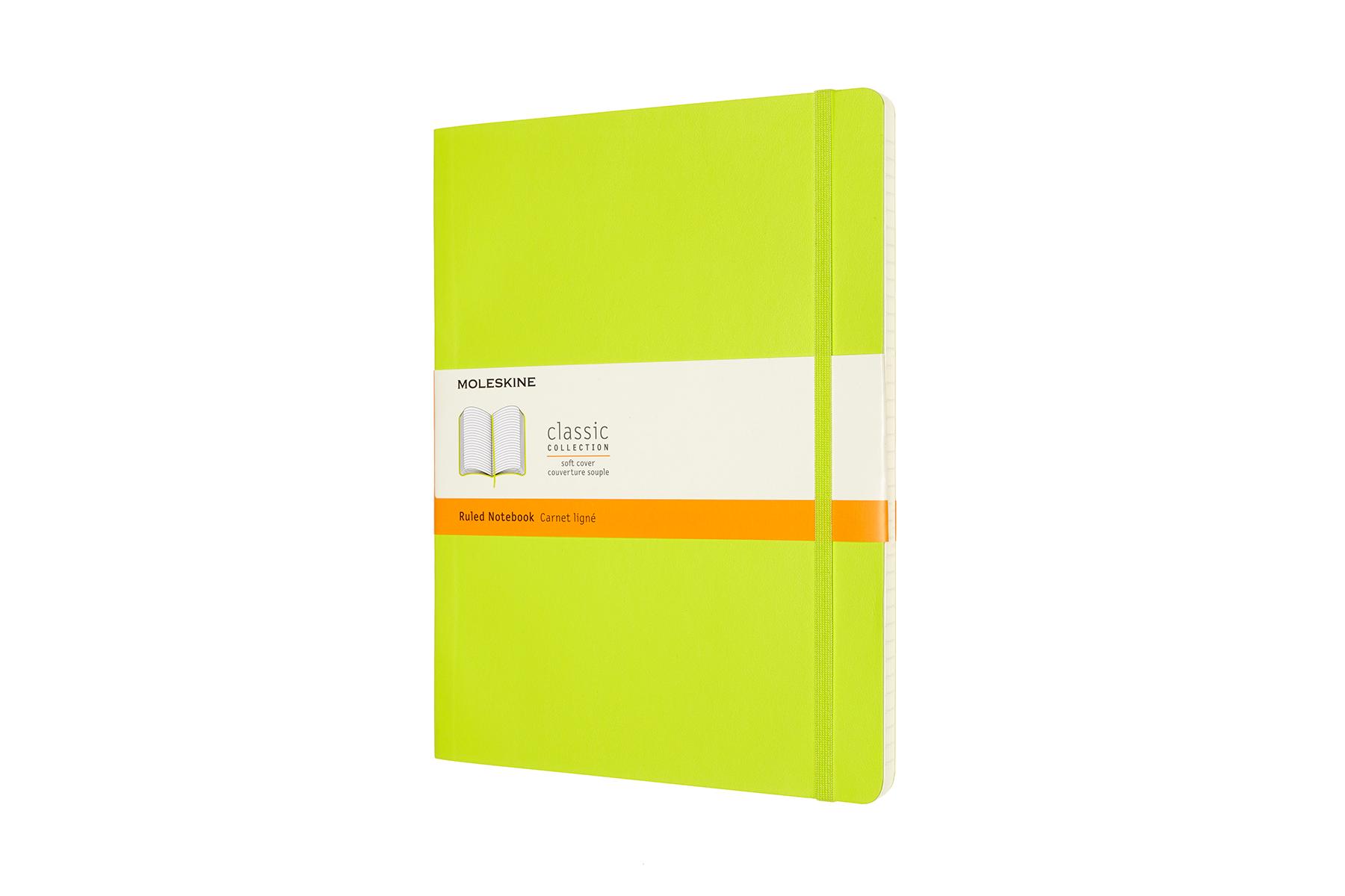 Cover: 8056420851014 | Moleskine Notizbuch XL, Liniert, Weicher Einband, Limetten Grün | 2020