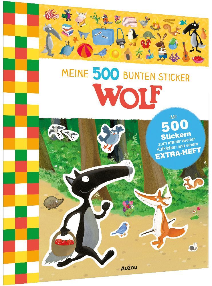 Cover: 9783039540150 | Meine 500 bunten Sticker: Wolf | Oriane Lallemand | Taschenbuch | 2024