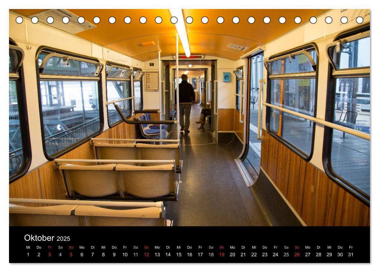 Bild: 9783435526369 | Die Wuppertaler Schwebebahn (Tischkalender 2025 DIN A5 quer),...